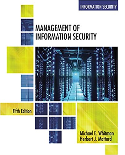 Management of Information Security (5th Edition) - Orginal Pdf